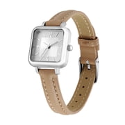 Time & Tru Women's Leather Strap Wristwatch