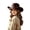 Coffee, variant on Classic Cowboy Hat Wide Brim Western Style Outdoor Sun Unisex Adult Ranch Headwear Coffee One Size