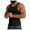 Black, variant on HUANBAI Men's Knitted Ice Silk Ribbed Athletic Fit Sleeveless Vest Gym Muscle Tank Top Activewear Casual Racerback Undershirt
