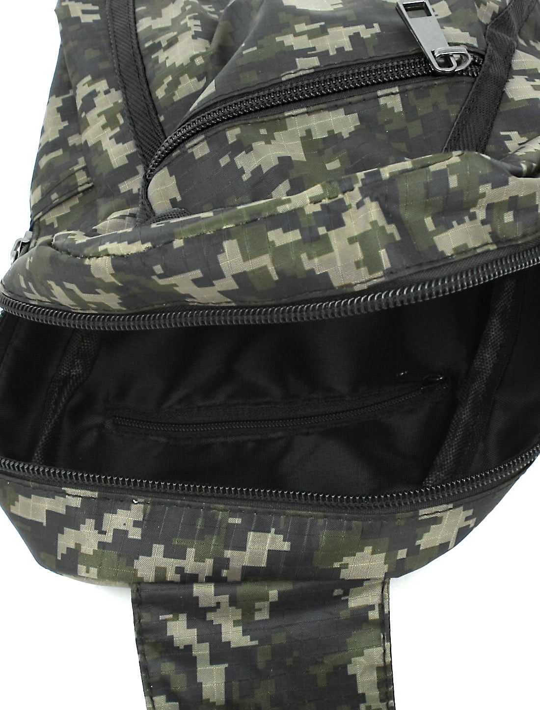 Man Adjustable Straps Zip Closure Camouflage Print Shoulder CrossBody
