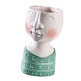 thumbnail image 3 of Florero con retrato Escultura Resina Decorativo Rostro humano Florero de maceta para oficina en casa, Tipo 2 sidaley HA002260-02B, 3 of 6