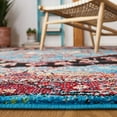 thumbnail image 4 of SAFAVIEH Vintage Hamadan Leone Oriental Area Rug, Turquoise/Black, 5'3" x 7'6", 4 of 8