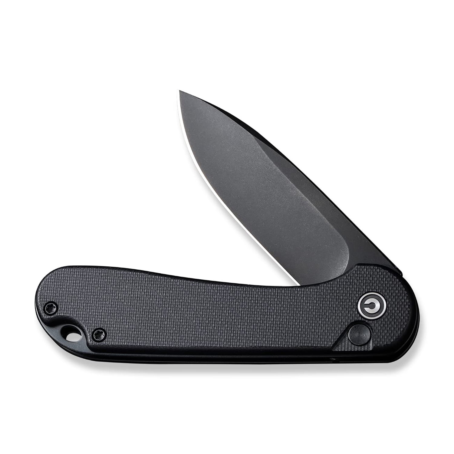 CIVIVI Button Lock Elementum II Pocket Folding Knife 2.96" Nitro-V Blade G10 Handle Utility Knife with Deep Carry Pocket Clip for Camping Hiking Hunting WM-C18062P-1