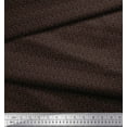 thumbnail image 3 of Soimoi Brown polyester Crepe Fabric Line & Circle Geometric Printed Fabric 1 Yard 52 Inch Wide, 3 of 3