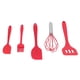 thumbnail image 1 of Espátula ranurada, 5 piezas/juego de espátula de silicona, batidor de huevos DIY, raspador para el hogar, claridad notable, 1 of 8