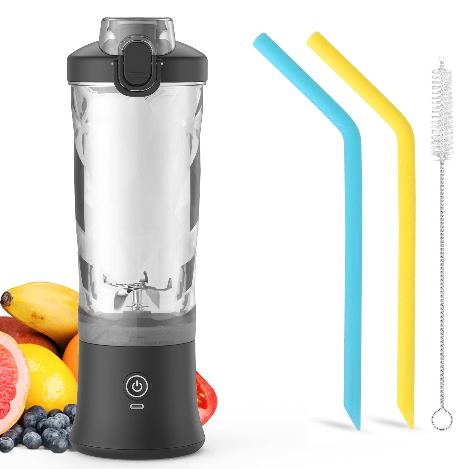  TANKRIN Portable Blender, Fresh Juice Blender Bottles 16 Oz  with 6 Blades, Mini Blender for Shakes and Smoothies: Home & Kitchen