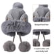 thumbnail image 5 of Gorros de invierno, bonito gorro de punto, gorro de piel rusa de crochet, gorro holgado con pompón, gorro de nieve cálido y difuso, gorro de trampero para mujer, 5 of 6