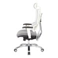 thumbnail image 3 of Breathable White Vertical Mesh Chair with Headrest, 3 of 3