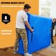 thumbnail image 3 of Mattress Bags for Moving, Mattress Protector Waterproof Mattress Cover King Size Storage Bags with 8 Heavy-Duty Handles and Zipper for Bed Extra Thick Large Reusable (82"x79"x15" Blue), 3 of 5