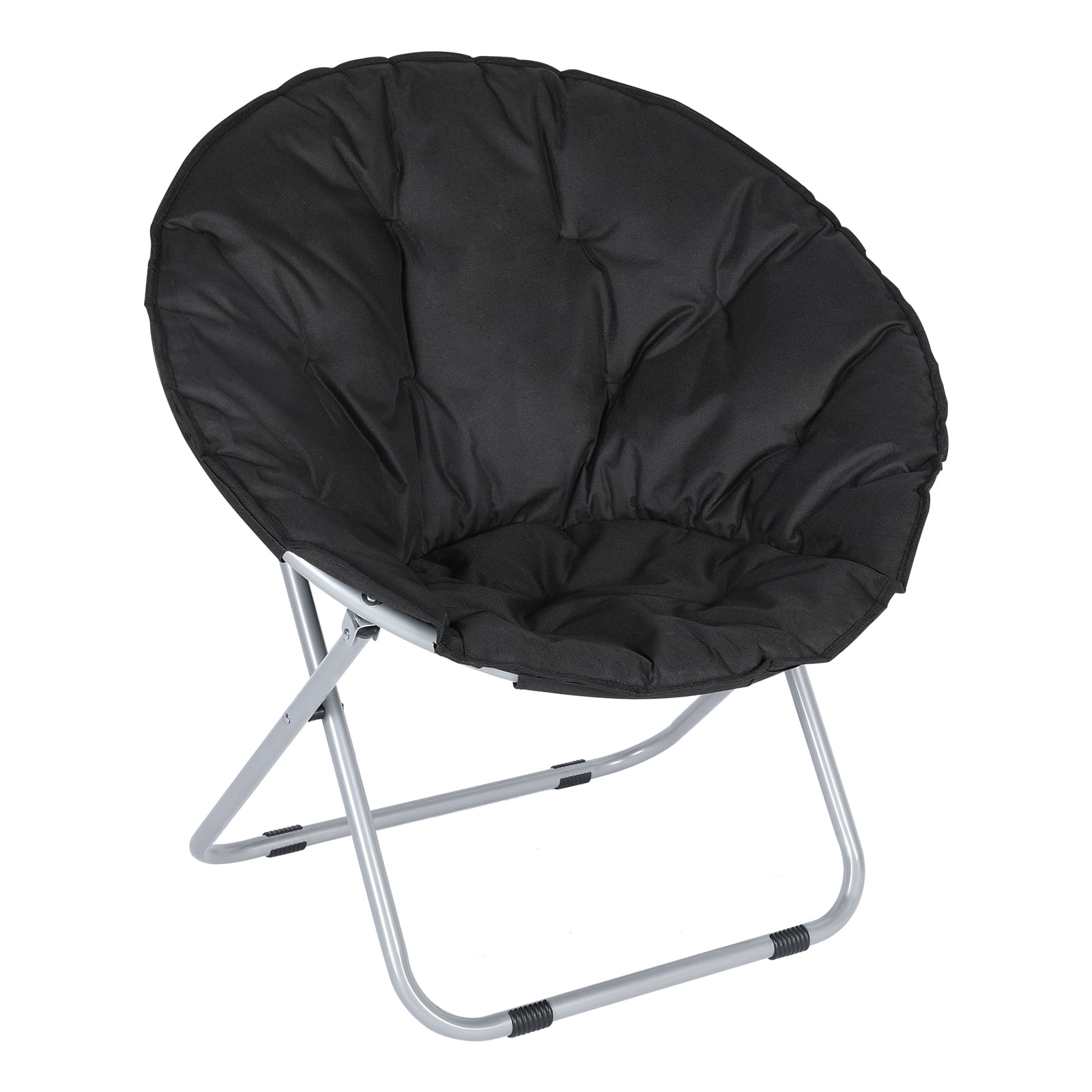 Dubbin Foldable Saucer Chair Large Round Chair for Game, Bed, Or Living