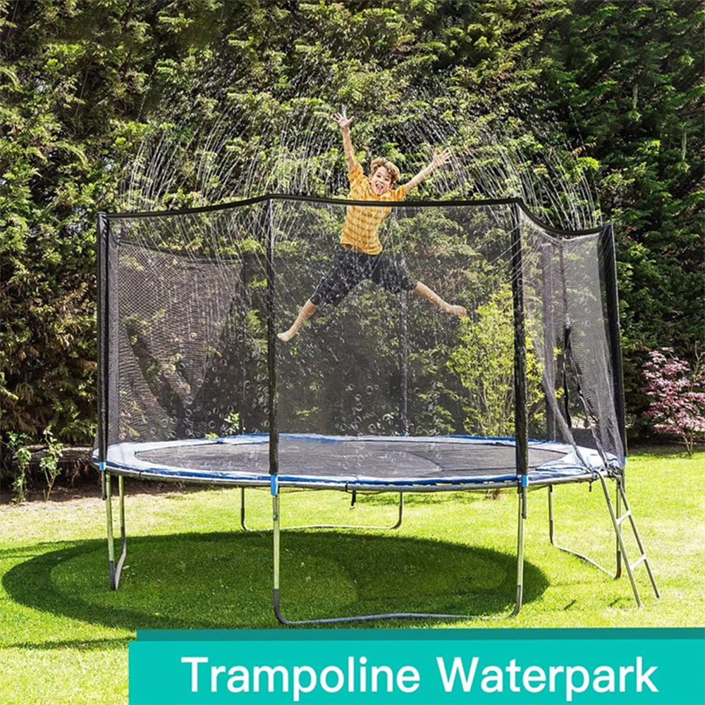 12M Trampoline Sprinkler Spray Water Park Kids Fun Summer Outdoor Water Game 