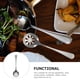 thumbnail image 2 of Cuchara para servir perforada de acero inoxidable, cuchara ranurada pequeña, utensilio de cocina, 2 of 8