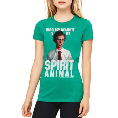 - Napoleon Dynamite Kip Spirit Women's Kelly Green Funny T-shirt NEW Sizes S-2XL