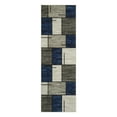thumbnail image 2 of GlowSol 2' x 6' Long Runner Rug Geometric Rug Modern Non-Shedding Soft Runner Rug Non-Slip Bedroom Rugs for Laundry Kitchen, Navy Blue/Multi, 2 of 7
