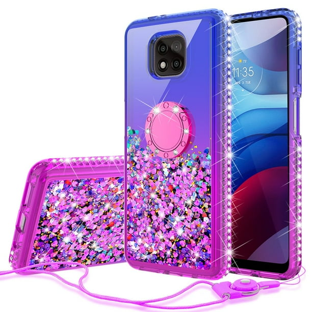 Motorola Moto G Play 2021 Case Cover Phone Ring Kickstand Liquid