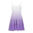 thumbnail image 7 of Efsteb Summer Dress for Girls Casual Ssleeveless Boho Strap Sling Dress Loose Comfy Tiered Cami Beach Dresses (Purple,9 Years), 7 of 7