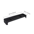 thumbnail image 2 of WEUVEB Desktop Storage Organizer Black Abs Rectangular Organization for Computer Desk Accessories 1Set, 2 of 8