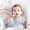 Blue, variant on 2pcs Baby Temperature Sensing Tableware Set Utensil Toddler Dinnerware Cutlery Cartoon Food Feeding Spoon Fork， 14x2.6cm， Red