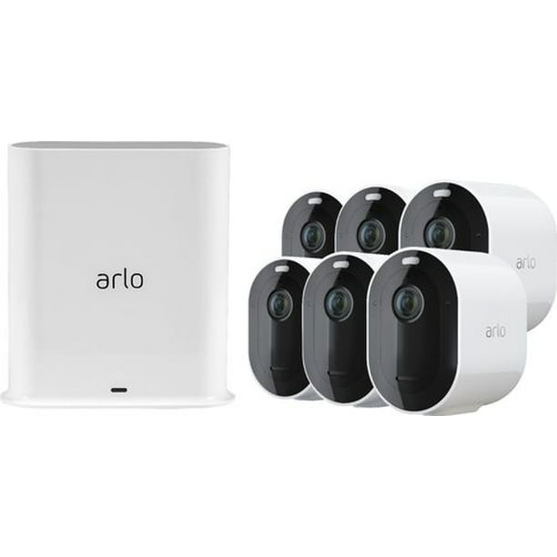 Arlo Pro 3 6Camera Indoor/Outdoor WireFree 2K HDR Security Camera System White Walmart