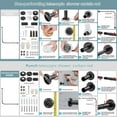 thumbnail image 4 of Misounda Tringle de Douche, Tringle de Douche Courbée Télescopique Réglable en Acier Inoxydable 304, Installation Sans Perçage, en Forme de L 35.5 Pouces-47.2 Pouces x 35.5 Pouces-47.2 Pouces pour Salle de Bain, Baignoire, Vestiaire - Noir, 4 of 8