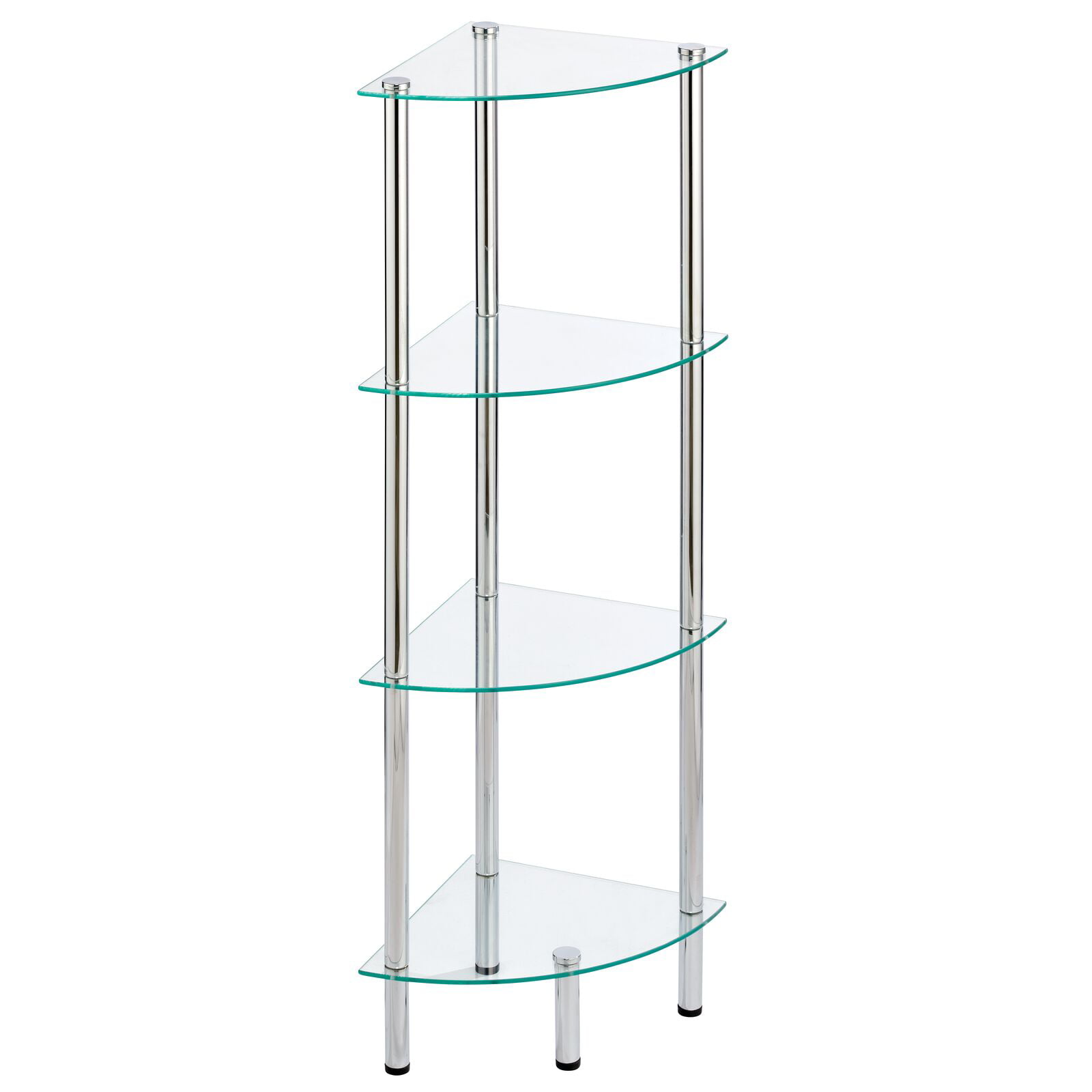 Acrylic Corner Safety Shelf & Fixings for Home Bathroom Bedrooms Retail Display 