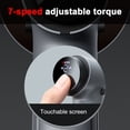 thumbnail image 3 of Electric Screwdriver, 3.7V USB Cordless Screwdriver Set with 7 Speed, 32 Pcs Steel Bits, 2500mAh Battery, LED Light, Support Forward and Reverse Switch Touch Screen Digital, 3 of 7