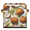 Multicolor 2, variant on CURLYOOT Strawberry Wildflower Striped Cube Storage Bin, 11 Inch Storage Cube Fabric Bin for Shelves, Foldable Clothes Organizer Baskets with Leather Handle for Closet Home