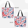 thumbnail image 2 of Disketp Birds Flowers Bolsa Tote de Lona para Mujer, Bolso de Hombro y Cruzado con Cierre de Cremallera, 2 of 5
