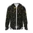 thumbnail image 1 of Fotbe Spiderweb Bats And A Spider Chaqueta con Protección Solar UPF 50+ para Hombre y Mujer, Camisa con Capucha y Bolsillos-X-Large, 1 of 7