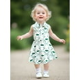 thumbnail image 5 of BemeyourBBs Kids Toddler Baby Girl Summer Golf Dress Outfit Athletic Workout Dress Clothes Sleeveless Tank Dress Lapel Collar Half Zipper A Line Dress Party Princess Dresses, 5 of 9