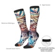thumbnail image 4 of Vsdgher Vibrant Leopard In Flowers Knee Socks, High Socks Long Stretchy Sock Women Knee High Stocking, Long Socks for Women, 4 of 6