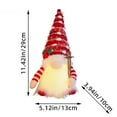 thumbnail image 4 of Christmas Gnomes Decorations LED Light Handmade Swedish Tomte Gnomes Lighted Scandinavian Santa Elf Plush Table Ornaments Xmas Holiday Winter Party Decor, 4 of 6