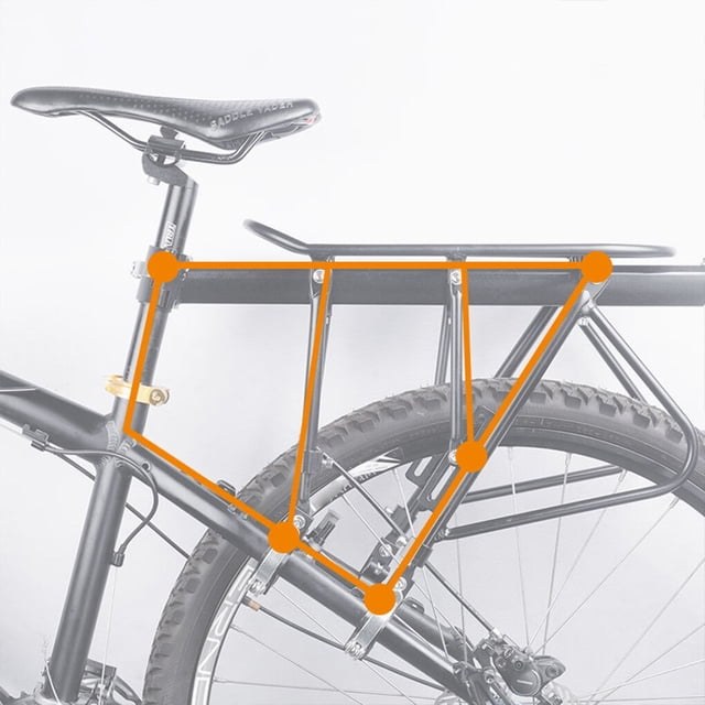 Bike Rear Seatpost-Mounted Outdoor Luggage Cargo accessories equipment bike Rear Bicycle Holder Rack Full Quick Mount