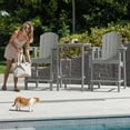 thumbnail image 5 of DEXTRUS Plastic Adirondack Chairs, Weather Resistant, Gray, 5 of 10