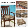 thumbnail image 3 of Outdoor Patio Cushion Covers 4 Pack Tribal Vintage Boho Patio Chair Cushion Covers with Ties and Zipper Brown Bohemia Waterproof Outdoor Seat Cushion Covers for Patio Furniture 22"x20", 3 of 9