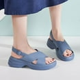 thumbnail image 4 of Gubotare Womens Sandals,Orthopedic Sandal Shoes With Arch Support,Summer Comfortable Casual Walking Sandal (Blue,Size 9), 4 of 9