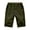 Army Green, variant on Aiyino Mens Shorts Casual Drawstring Zipper Pockets Elastic Waist Big and Tall Beach Shorts