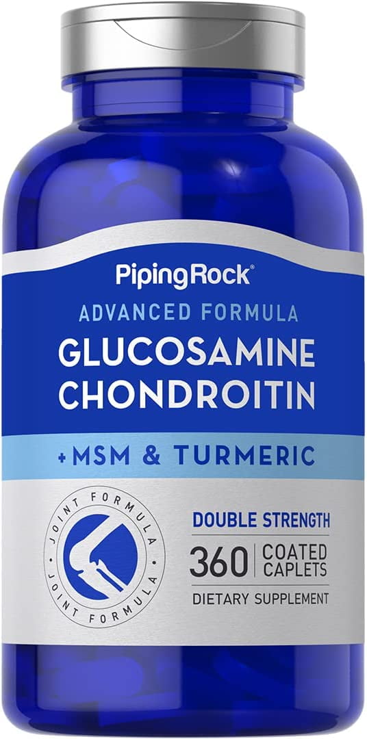 Glucosamine Chondroitin MSM 360 Caplets Plus Turmeric by Piping