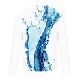 thumbnail image 5 of Sudadera informal con estampado de degradado y media cremallera para hombre Pompotops  oipoqjl52304, 5 of 5