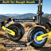 EOEOTWO GT06 Electric Scooter for Adults, 30 MPH Fast E-Scooter with 1200W Motor, 25 Miles Range, 11 Off-Road Tubeless Tires & Dual Suspension, 330 lbs Max Load Foldable Commuting Scooter