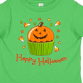 thumbnail image 4 of Inktastic Happy Halloween- cute pumpkin cupcake Boys or Girls Toddler T-Shirt, 4 of 5