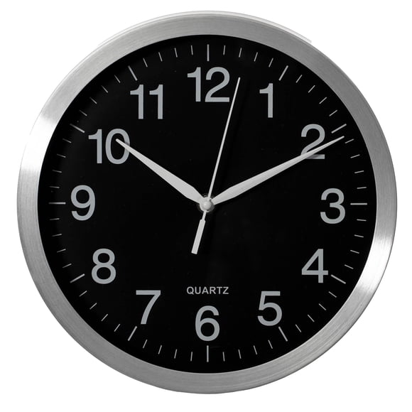 Reloj de pared redondo de cuarzo de 36 cm Clockwise, movimiento silencioso