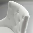 thumbnail image 7 of Pemberly Row Tufted Button Swivel Faux Leather Office Chair in White, 7 of 7