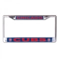 thumbnail image 1 of Chicago Cubs Laser Chrome License Plate Frame, 1 of 1