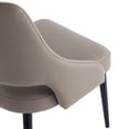 thumbnail image 5 of Tremont Taupe Leatherette Dining Chair with Metal Legs, 5 of 10