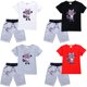 thumbnail image 1 of Camiseta de manga corta para niños, conjunto de pantalones cortos de algodón, informal, dibujos animados, ropa bonita, regalos de cumpleaños, juego Indigo Park, Verano, 1 of 4