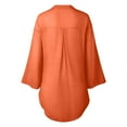 thumbnail image 3 of Patlollav Womens Tops Single Breasted Long Sleeve Shirt Loose Lapel Blouse with Pockets on Ladies, 3 of 6