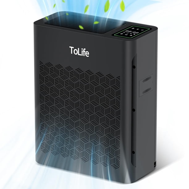 Purificador de aire ToLife para habitaciones grandes de 2000 pies cuadrados con filtro HEPA