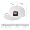 thumbnail image 3 of Flat Bill Brim Hat Adjustable Baseball Cap Polish Flag White Eagle Mens Women Snapback Trucker Hat, 3 of 7