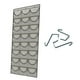 thumbnail image 4 of 2 estantes para sombreros con 24 bolsillos para colocar sobre la puerta (negro), 4 of 5